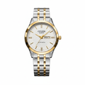 Quartz Two-Tone White Patterned Dial Watch (09)